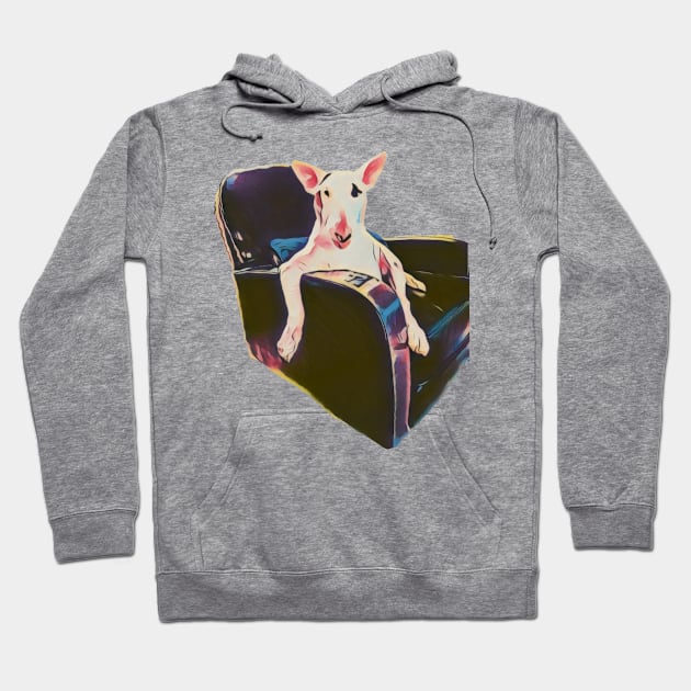 Bull Terrier Chair Hoodie by ReanimatedStore